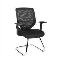 Nova | Nova Cantilever Mesh Back Reception/Boardroom/Visitors Chair Black