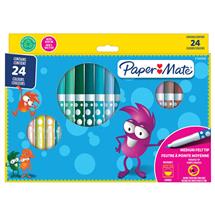 Paper Mate Childrens Felt Tip Colouring Pen Washable Assorted Colours