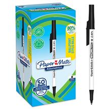 Paper Mate Kilometrico Ballpoint Pen Medium Point 1.0mm Black 80%