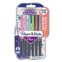 Paper Mate Fineliner & Felt Tip Pens | Paper Mate Metallic Felt Tip Pen Medium 0.7mm Tip Assorted Colours