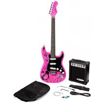 PDT Musical Instruments & DJ | PDT Jaxville Pink Punk Guitar Package | In Stock | Quzo UK