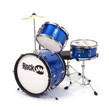 PDT RockJam 3-Piece Junior Drum Set Blue | Quzo UK