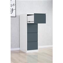 Phoenix FC Series 3 Drawer Filing Cabinet Grey Body Anthracite Drawers