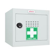 Phoenix MC Series Size 1 Cube Locker in Light Grey with Combination