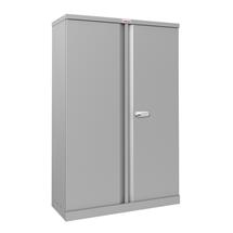 Phoenix SCL Series 2 Door 3 Shelf Steel Storage Cupboard in Grey with