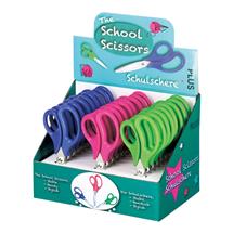 Plus By Pentel School Scissors Display Pack Ergonomic Handle Stainless