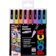 Posca | Posca PC-3M Paint Marker Assorted Pastel Colours (Pack 8) - 238212174
