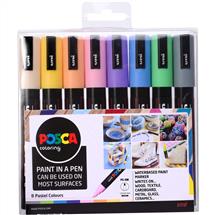 Posca PC-5M Paint Marker Assorted Pale Colours (Pack 8) - 153544854