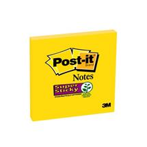 Postit Super Sticky Notes 76x76mm 90 Sheets Ultra Yellow (Pack 6)