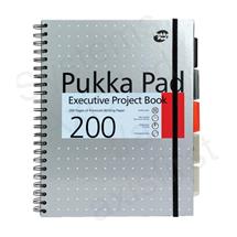 Pukka Pad Executive Metallic Project Book A4 Wirebound Ruled 200 Page