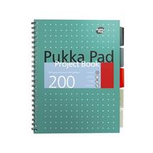 Pukka Pad Metallic Project Book A4 Wirebound 200 Pages Polypropylene