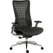 Quantum Mesh Back Executive Chair Chair Black with Black Frame