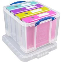 Really Useful Plastic Storage Box 35 Litre Clear - 35CCB