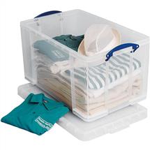 Really Useful Plastic Storage Box 84 Litre Clear - 84CCB