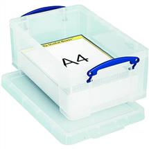 Really Useful Plastic Storage Box  9 Litre Clear - 9CCB