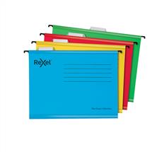 Rexel Classic A4 Suspension File Card 15mm V Base Assorted Colours