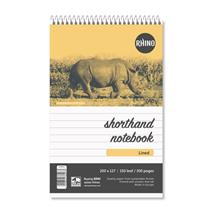 Rhino 200 x 127 Shorthand Notepad 300 Page Feint Ruled 8mm (Pack 5)