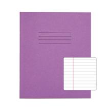 Rhino | Rhino 8 x 6.5 Exercise Book 48 Page Ruled F8M Purple (Pack 100)