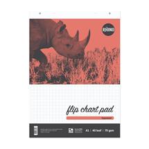 Rhino A1 Flipchart Pad 40 Leaf 20mm Squared With Plain Reverse (Pack