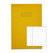 Rhino A4 Exercise Book 80 Page Ruled F8M Yellow (Pack 50)