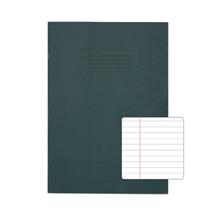 Rhino A4 Plus Exercise Book Dark Green Ruled 80 page (Pack 50)