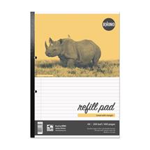 Rhino A4 Refill Pad 400 Page Feint Ruled 8mm With Margin (Pack 5)