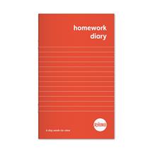 Rhino A6+ Homework Diary 84 Page 6-Day Week Red (Pack 100) - SDWD1-0