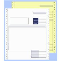 Sage Compatible 2 Part Continuous Invoice White/Yellow (Pack 1000)