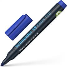 Schneider Maxx 130 Permanent Marker Bullet Tip 1mm3mm Blue (Pack 10)