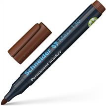 Apc | Schneider Maxx 130 Permanent Marker Bullet Tip 1mm3mm Brown (Pack 10)