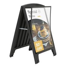 Seco Double-sided A-Frame Sign A1 - SSDA1-BLACK | In Stock