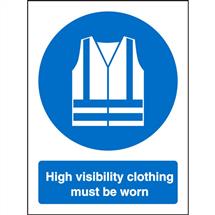 Seco Mandatory Safety Sign High Visibility Clothing Must Be Worn Semi