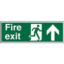 Seco Safe Procedure Safety Sign Fire Exit Man Running and Arrow