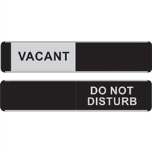 Seco Sliding Sign VACANT/DO NOT DISTURB Door Sign Self Adhesive 255 x