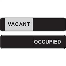 Seco Sliding Sign VACANT/OCCUPIED Door Sign Self Adhesive 255 x 52mm