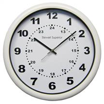 Seco Westminster Quartz Wall Clock 400mm Diameter White - 2160C