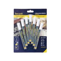 Securit Liquid Chalk Markers 12mm Nib White (Pack 7)