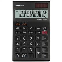 Sharp Desktop Calculators | Sharp EL124TWH 12 Digit Desktop Calculator Black SH-EL124TWH