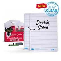 Show-me A4 Lined/Gridded Whiteboards and Accessories PK10 - GLB10A