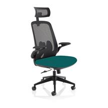 Sigma Executive Mesh Back Office Chair Bespoke Fabric Seat Maringa