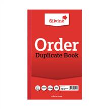 Silvine 210x127mm Duplicate Order Book Carbon Ruled 1100 Taped Cloth