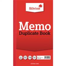 Silvine 210x127mm Triplicate Memo Book Carbon Ruled 1100 Taped Cloth