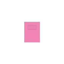 Silvine 9x7 inch/229x178mm Exercise Book Plain Pink 80 Pages (Pack 10)