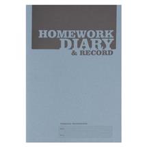 Silvine Homework Diary With Printed Layout A5 96 Page Blue (Pack 20)