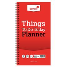 Silvine Luxpad Wirebound Things ToDo Book 280 x 150mm 120 Sheets Blue