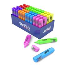 Swash | Swash Premium Highlighters Assorted Colours (Pack 48) - HLP48A