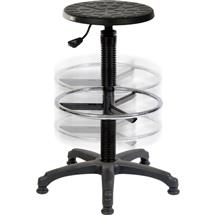 Teknik Polly Deluxe Draughter Polyurethane Stool Black - 1850/1164