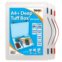 Tiger Tuff Box Polypropylene A4+ Deep Clear - 300847