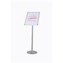 Twinco Agenda Literature Display Snap Frame Floor Standing A3 Silver