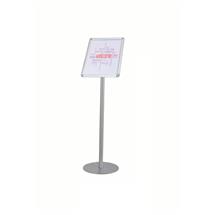 Twinco Agenda Literature Display Snap Frame Floor Standing A4 Silver